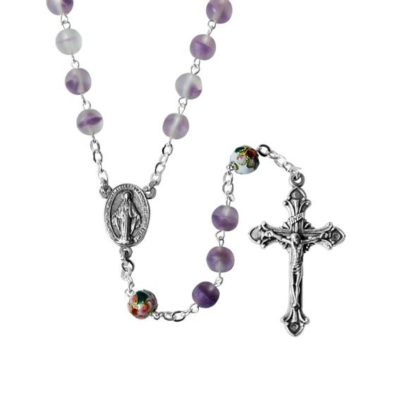 PURPLE BEAD ROSARY
