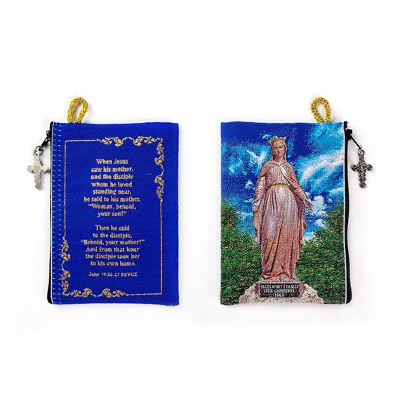 OUR LADY OF EPHESUS - TAPESTRY ROSARY POUCH