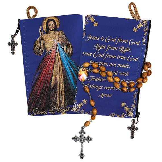 DIVINE MERCY ROSARY AND POUCH