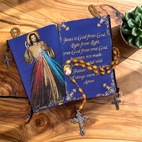 DIVINE MERCY ROSARY AND POUCH