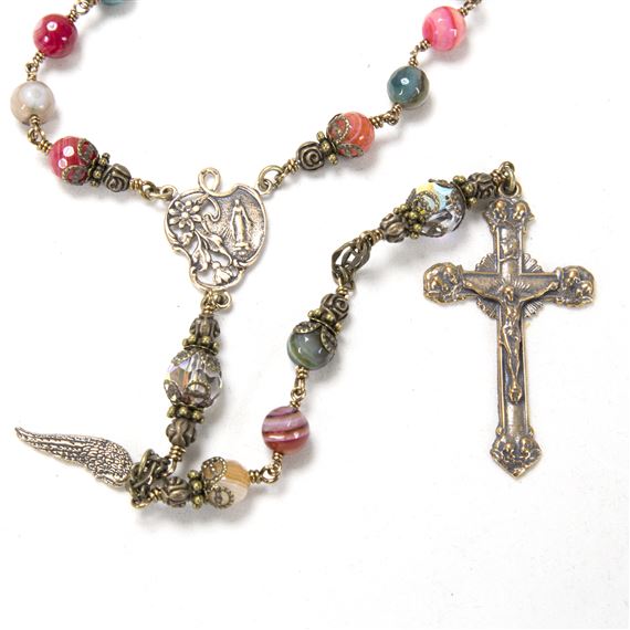 MULTI-COLORED AGATE - HEIRLOOM ROSARY