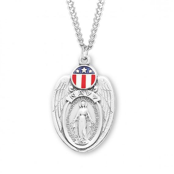 MIRACULOUS MEDAL FOR MILITARY - NAVY | EWTN Religious Catalogue