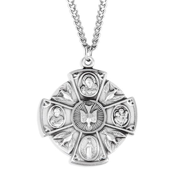 4-WAY MEDAL WITH DOVES