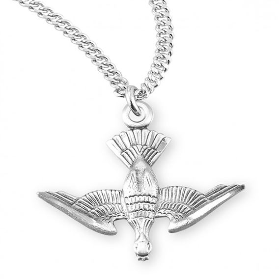 HOLY SPIRIT STERLING SILVER MEDAL