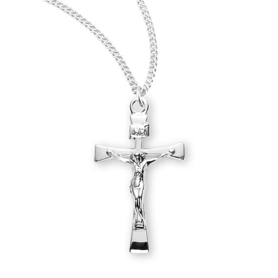 Sterling Narrow Crucifix with 18&quot; Chain