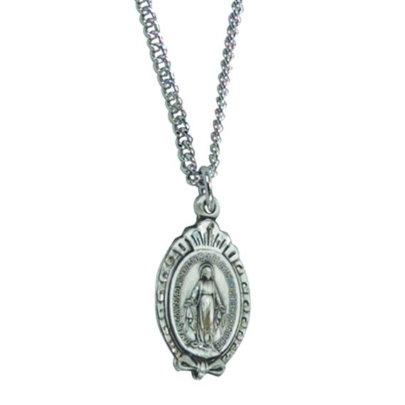 MIRACULOUS MEDAL WITH FANCY TRIM
