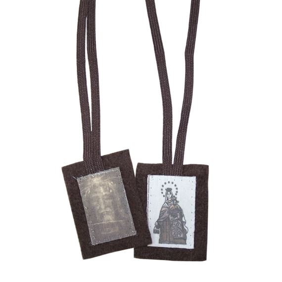 HOLY FACE BROWN SCAPULAR