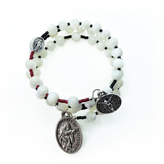 SAINT MARGARET OF CASTELLO (LITTLE MARGARET) ROSARY WRAP BRACELET