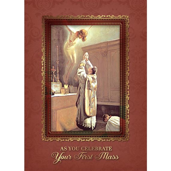 AS YOU CELEBRATE YOUR FIRST MASS CARD