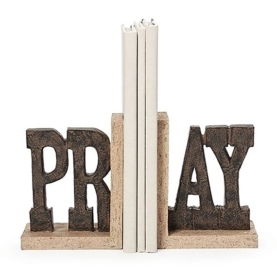 PRAY BOOKENDS (2-PIECE SET)