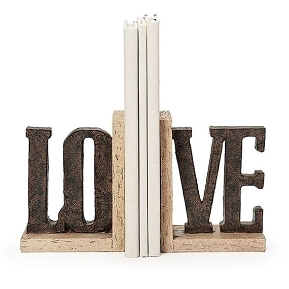 LOVE BOOKENDS (2-PIECE SET)