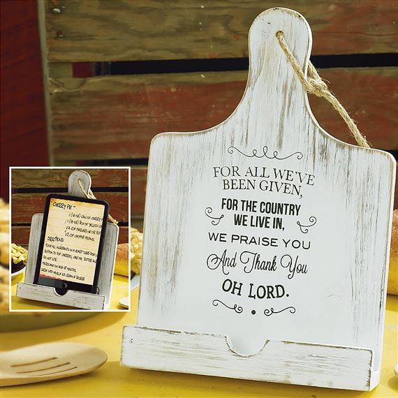 THANK YOU O LORD RECIPE, I-PAD, AND TABLET HOLDER