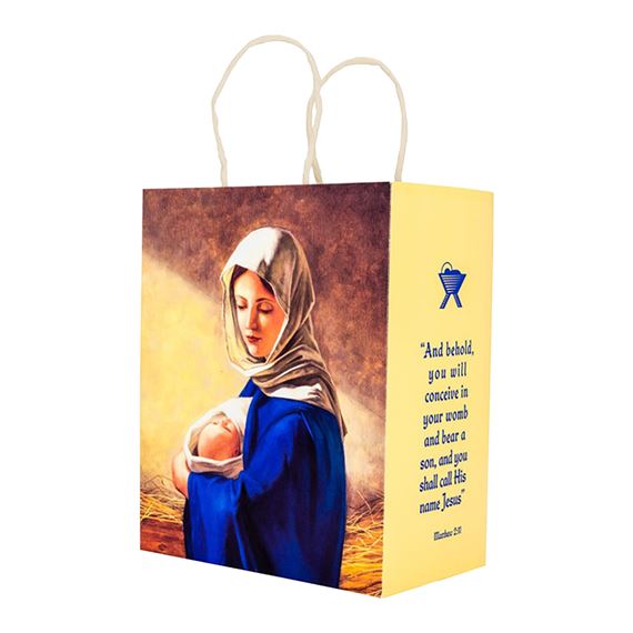 CHRISTMAS GIFT BAG - MADONNA AND CHILD