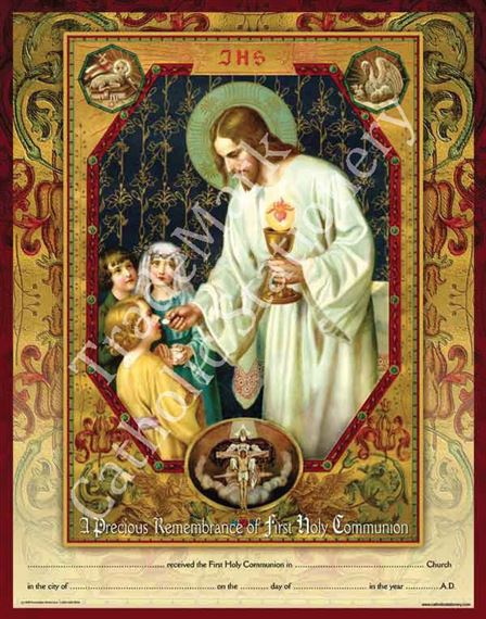 FIRST COMMUNION CERTIFICATE