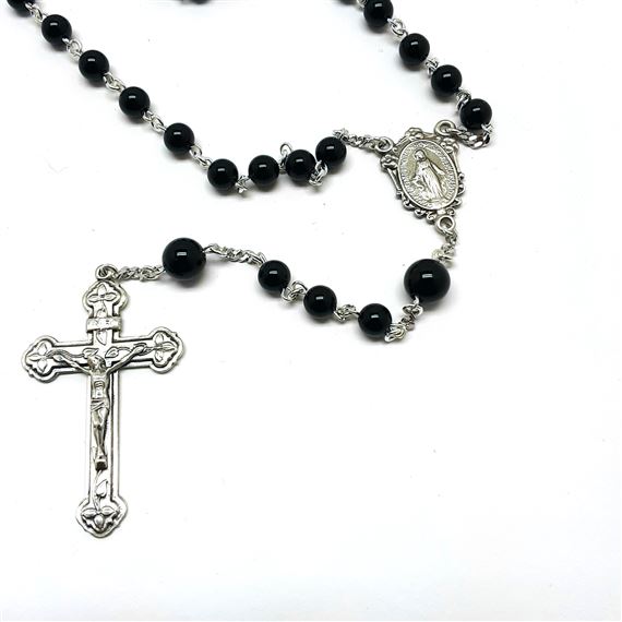 BLACK ONYX DELUXE ROSARY