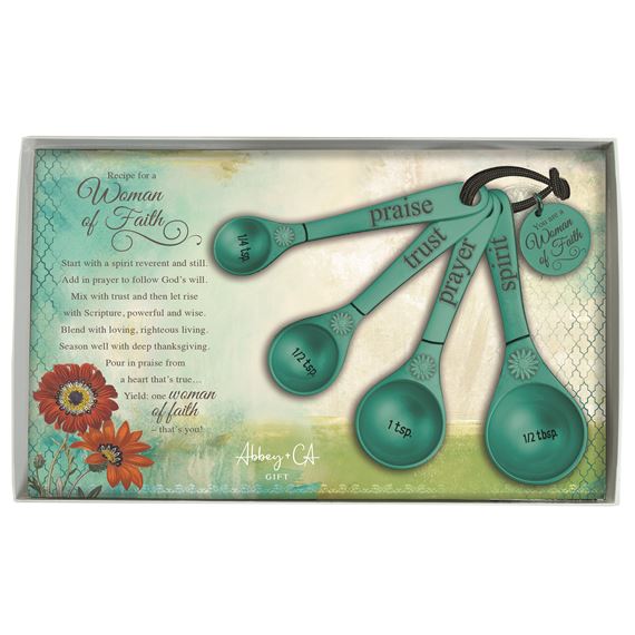 WOMAN OF FAITH MEASURING SPOONS SET
