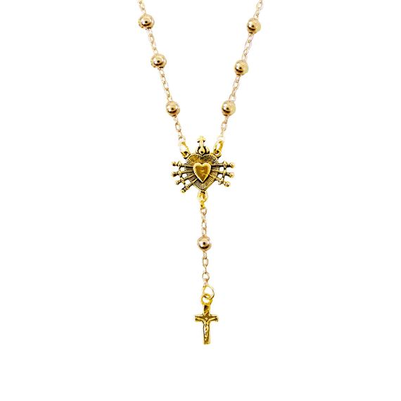 SEVEN SORROWS NECKLACE - GOLD OVER STERLING SILVER