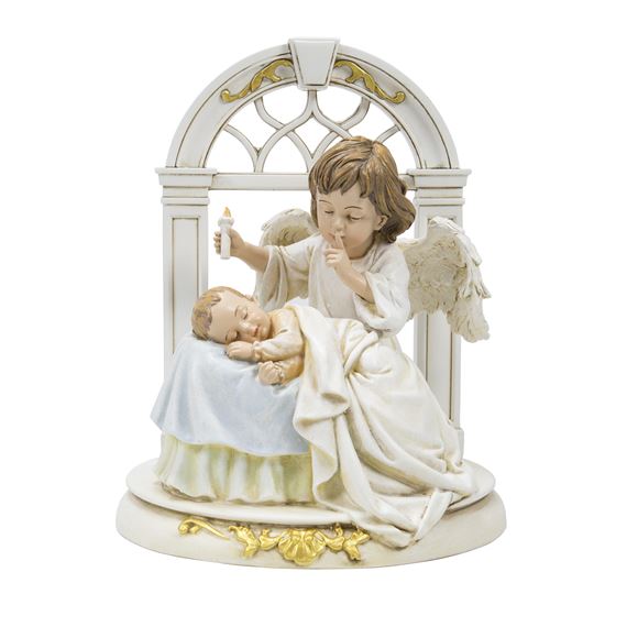 ANGEL WITH SLEEPING BABY - 8"