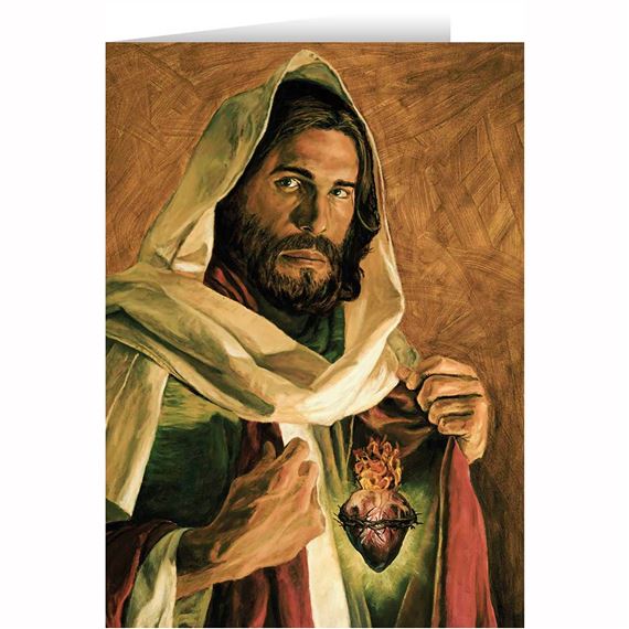 SACRED HEART OF JESUS GREETING CARDS - PACK OF 6