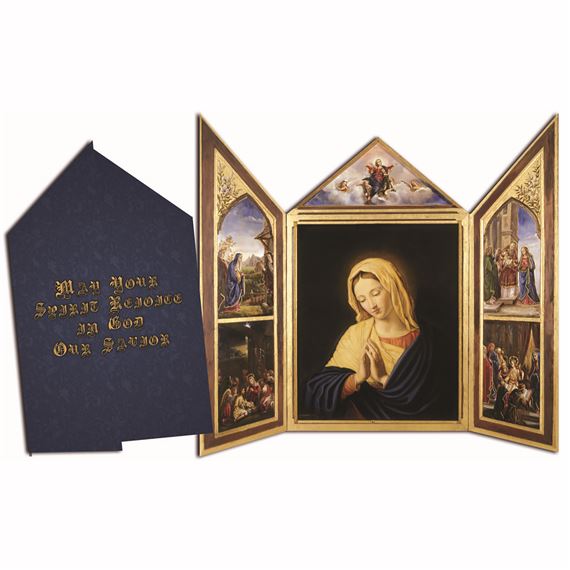BLESSED VIRGIN MARY TRI-FOLD CHRISTMAS CARDS