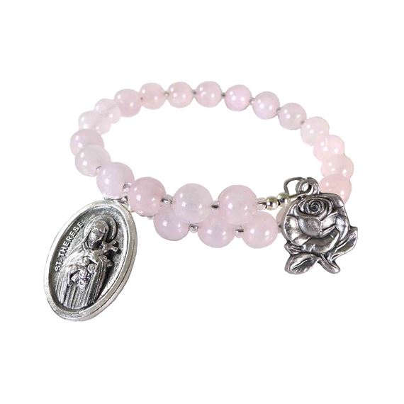 ST. THERESE OF LISIEUX CHAPLET WRAP BRACELET