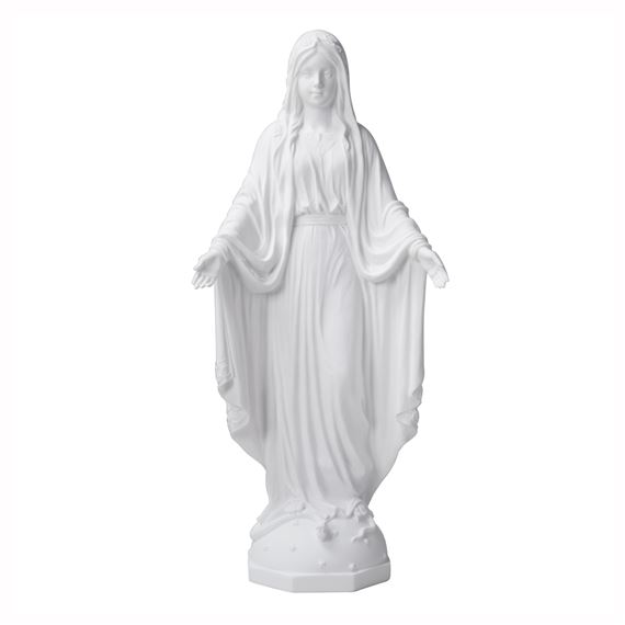 OUR LADY OF GRACE SOLID WHITE 10"