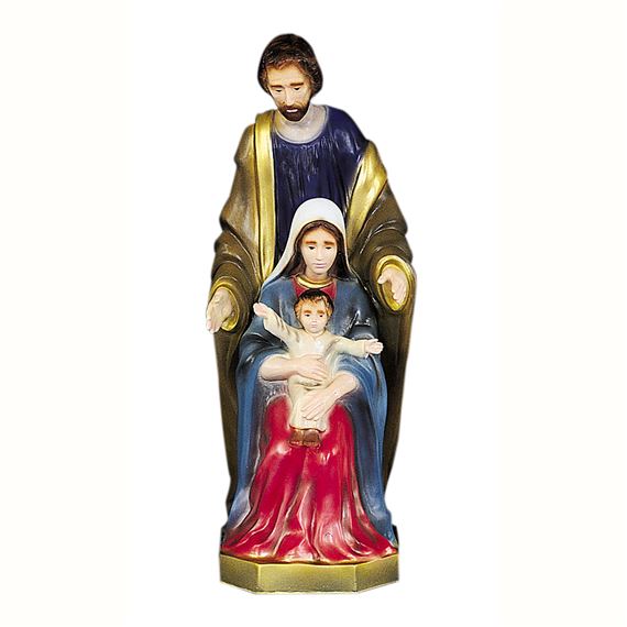 HOLY FAMILY OUTDOOR STATUE - 24" COLOR