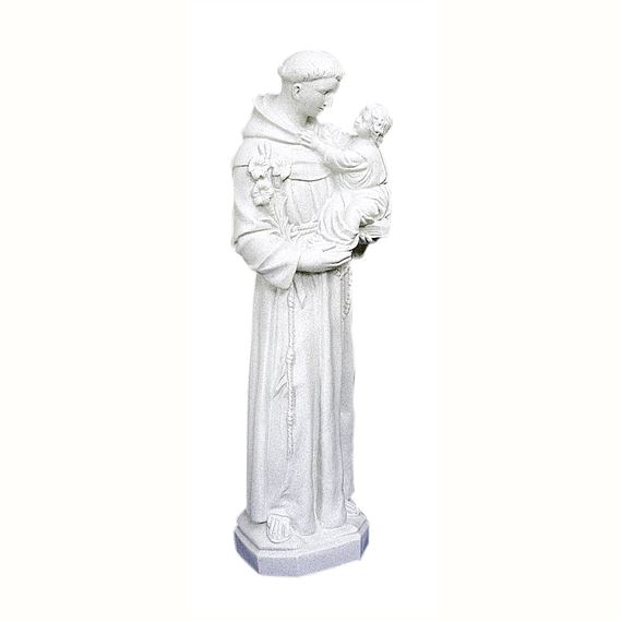 ST. ANTHONY OUTDOOR STATUE 24" WHITE EWTN Religious Catalogue