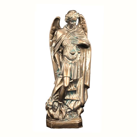 ST. MICHAEL OUTDOOR STATUE - 24" BRONZE