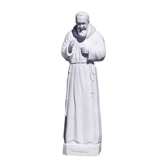ST. PIO OUTDOOR STATUE - 24" GRAY