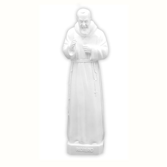 ST. PIO OUTDOOR STATUE - 24" WHITE