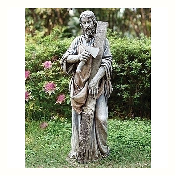 ST. JOSEPH THE WORKER GARDEN STATUE 36-INCH
