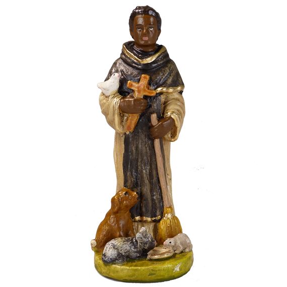 ST. MARTIN DE PORRES SMALL STATUE