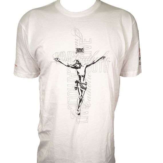 LIVE TRUTH CRUCIFIX T-SHIRT (WHITE)