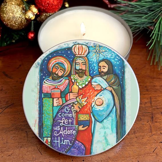 ADORE KINGS (POMEGRANATE PLUM) - BIBLICAL OIL CANDLE TIN