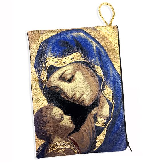 TAPESTRY BIBLE/TABLET CASE - MADONNA AND CHILD ICON