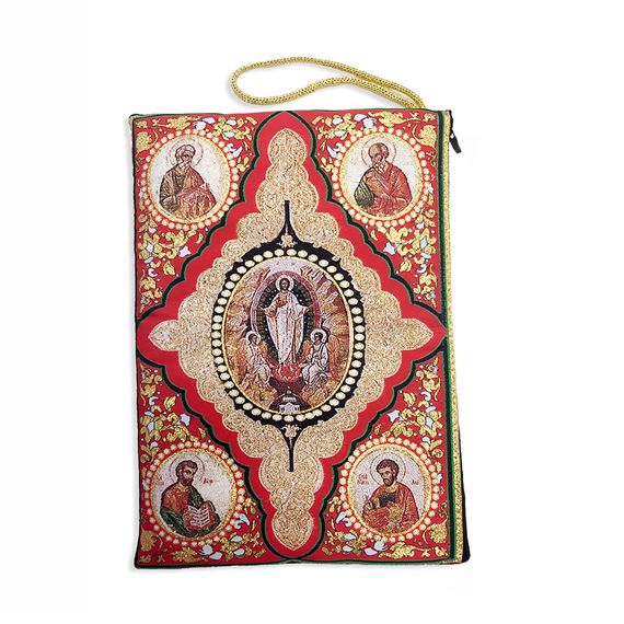 TAPESTRY BIBLE/TABLET CASE - RESURRECTION (RED)