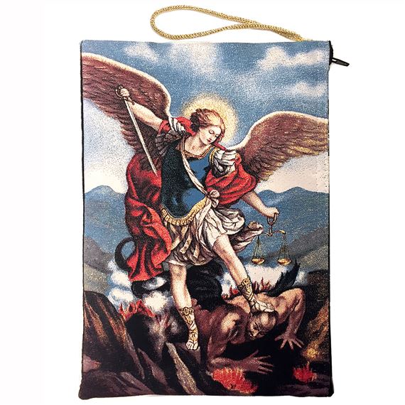 TAPESTRY BIBLE/TABLET CASE - SAINT MICHAEL