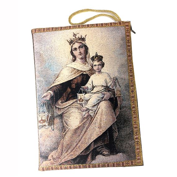 TAPESTRY BIBLE/TABLET CASE - OUR LADY OF MOUNT CARMEL