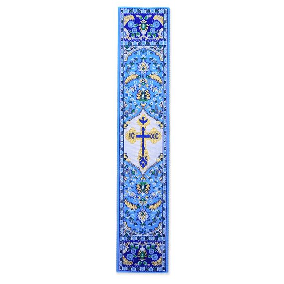 CROSS OF JESUS CHRIST WITH HOLY SPIRIT – BLUE TAPESTRY BOOKMARK