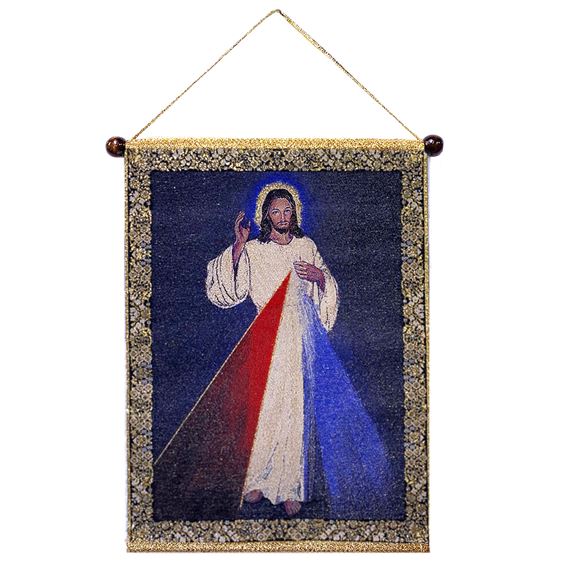 THE DIVINE MERCY - TAPESTRY WALL HANGING