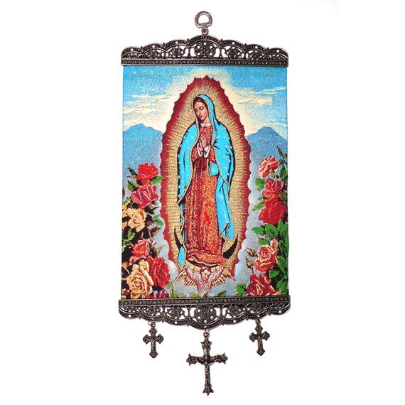 OUR LADY OF GUADALUPE TAPESTRY WALL HANGING