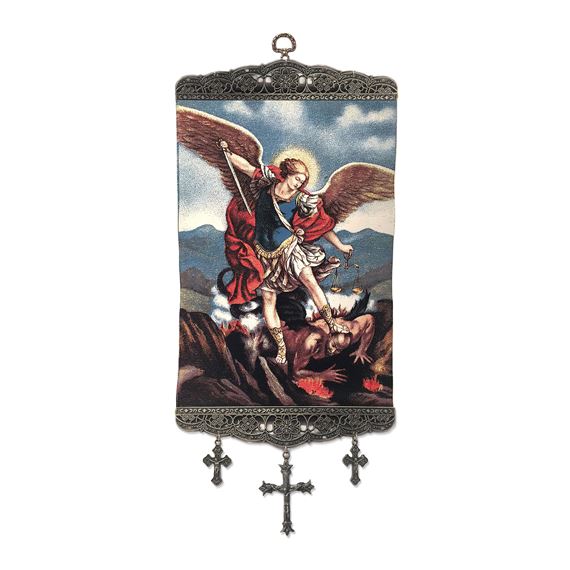 ST. MICHAEL TAPESTRY WALL HANGING