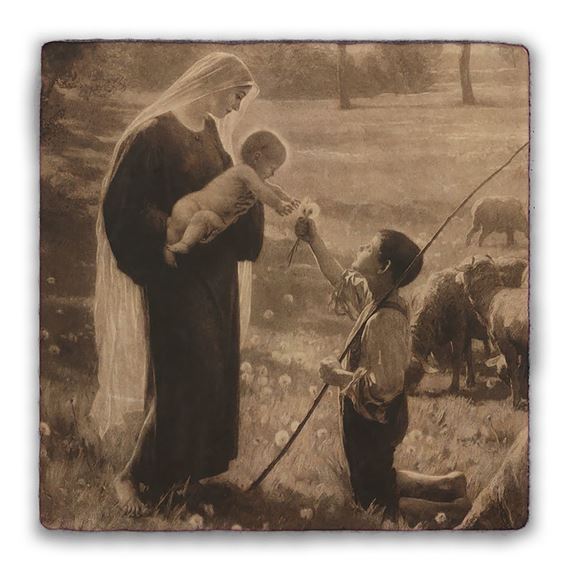 GIFT OF THE SHEPHERD TUMBLED STONE TILE