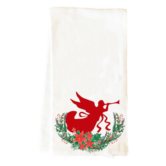 TRUMPETING ANGEL - TEA TOWEL