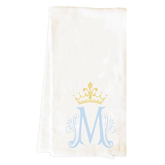 MARIAN SYMBOL WITH CROWN - TEA TOWEL