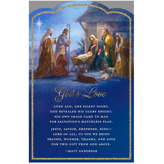 GOD'S LOVE NATIVITY CHRISTMAS CARDS (BOX OF 18)
