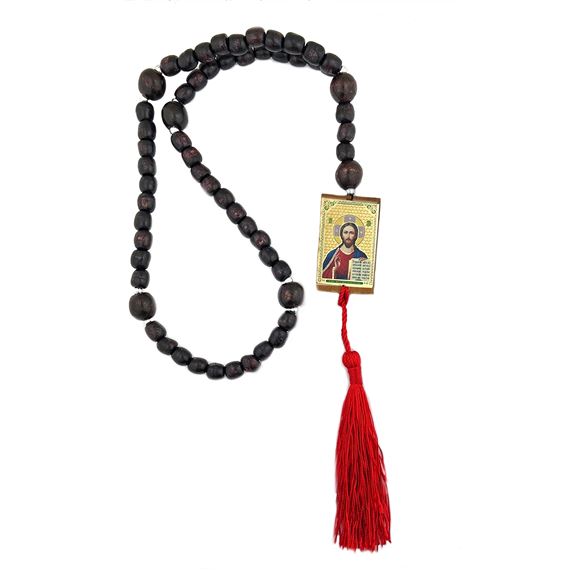 UKRAINIAN ROSARY WITH REVERSIBLE ICONS OF JESUS AND OUR LADY OF PERPETUAL HELP