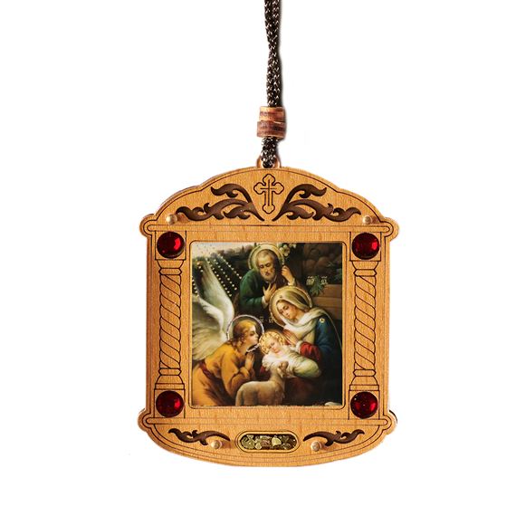 NATIVITY OF JESUS MINI WOODEN ICON WITH INCENSE
