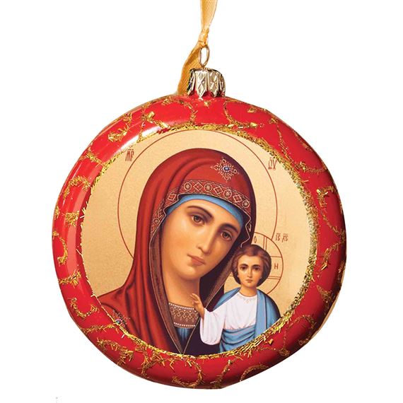 VIRGIN OF KAZAN UKRAINIAN ORNAMENT